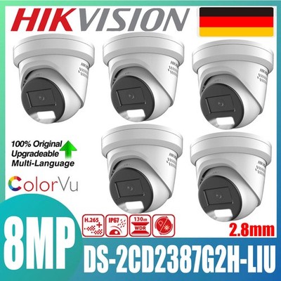 Hikvision DS-2CD2387G2H-LIU 8MP ColorVu MIC PoE IP Kamera Hybrid Licht 1-5PCS