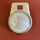 VINTAGE 1920 's 1930 's MILK GLASS COURTESY DOME LIGHT BEZEL w/ HOLE FOR SWITCH