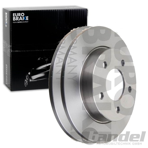 2X Eurobrake Bremsscheiben 265Mm Voll Hinten Passend FÜR Mazda 3 | 5815203250-image