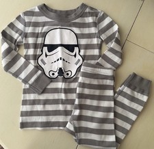 A25 EUC Hanna Andersson Star Wars Storm Trooper PJ Set Size 90cm 3T