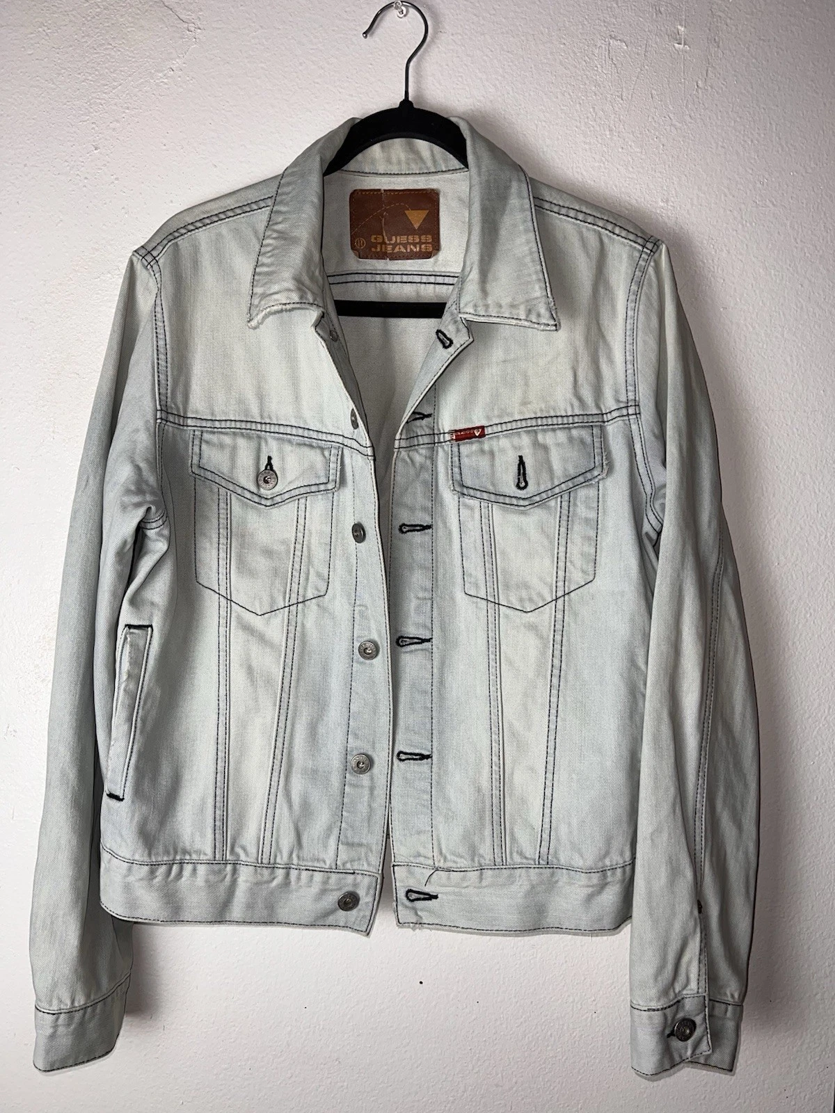 Guess Jeans Men’s Denim Jacket Small Light Wash