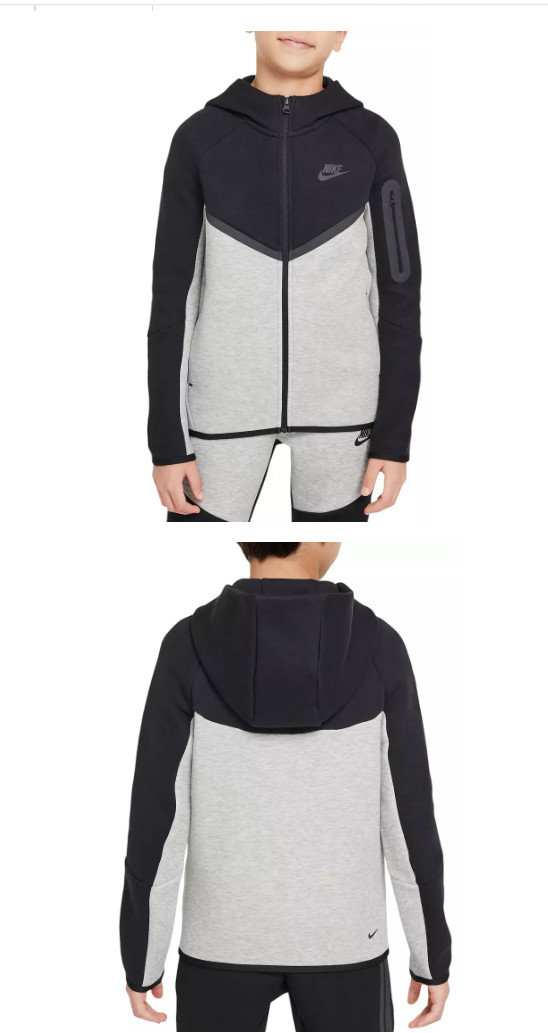 Nike Tech Fleece Sweatshirt Youth XL Gray Full Zip - STILL SOLD ONLINE!