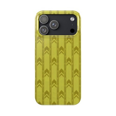 Backrooms inspired yellow wallpaper slim IPhone case