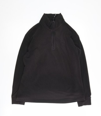 Unisex Erwachsene UK L Regular Trespass Schwarz Pullover Sweatshirt