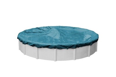 Robelle 18 ft Heavy Duty Blue Winter Pool Cover for Above Ground Pools, 4 ft ...