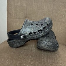 Crocs Kids Baya Glitter Clog Black Multi