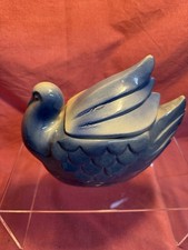 Vintage Dove Cookie Jar in Green Made in the USA Fapco