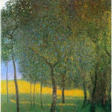 Fruit Trees by Klimt - 40x50 Inch Rolled Canvas Giclee Print