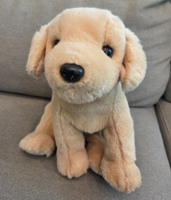 Vintage 1999 Ty Beanie Buddies Fetch Puppy Dog Yellow Lab Golden Retriever 10''