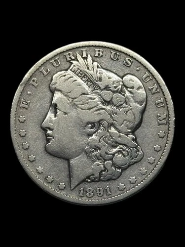 1891 O Morgan Silver Dollar, Ungraded, Cleaned, See Description. Free Gift!💵