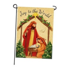 Christmas Nativity Christian Small Decorative Garden Flag, Religious Xmas