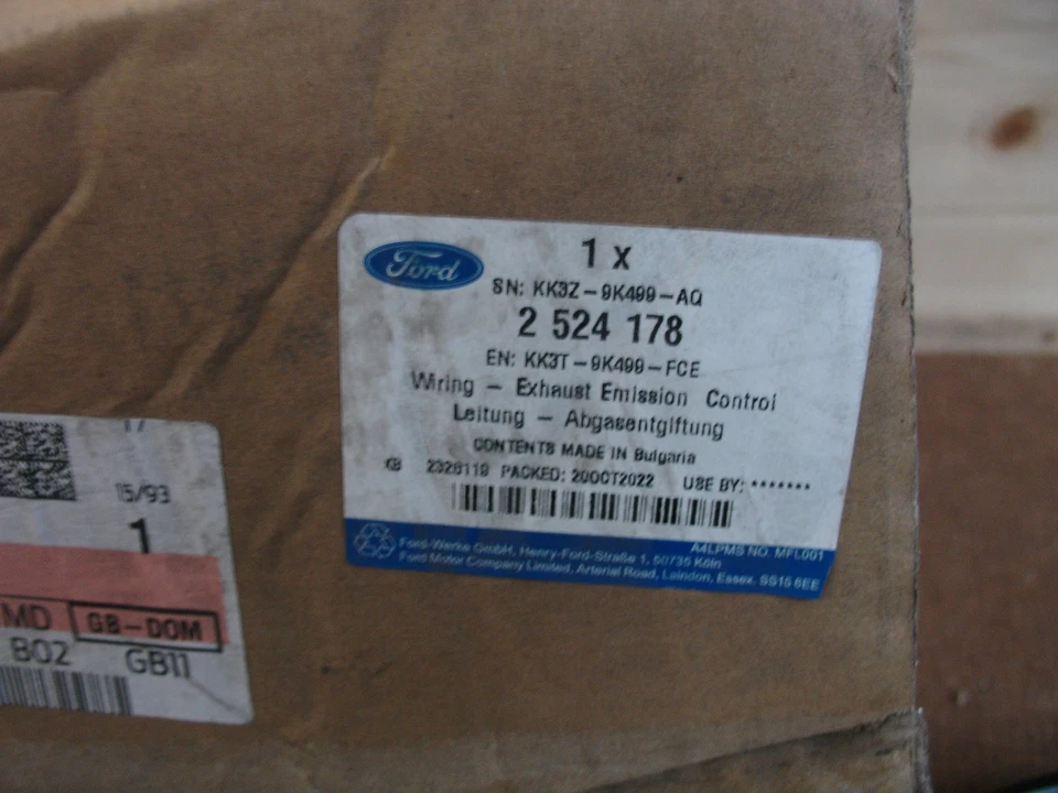 Arnés de cableado de telar de escape 2524178 para Ford Transit 2.0 MK8 2019-on Foto 2 de 2