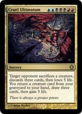 Light Play, English MTG Regular Cruel Ultimatum Shards of Alara Magic the Gather