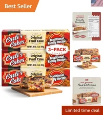 Decadent 3lb Fruitcake with Quality Nuts & Fruits - Perfect for Holiday Sharing