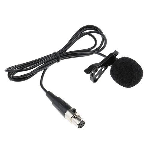 2 Pieces Wired Lavalier Microphone with Pin XLR Female 1M - Picture 3 of 12