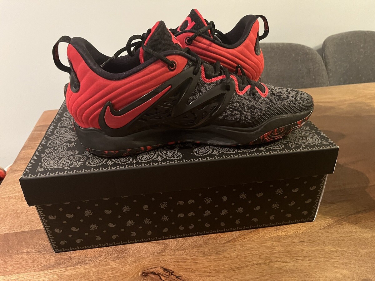 ナイキ KD15 'ブレッド' ブラック ユニバーシティレッド　27cm Nike KD 15 Bred Black University Red Basketball Shoes Size