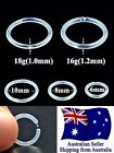 <!--F#f_0-->New Acrylic Clear Flexible Retainer Clicker Ring 16g 18g Nose Ear Lip No See 1pc<!--F/-->