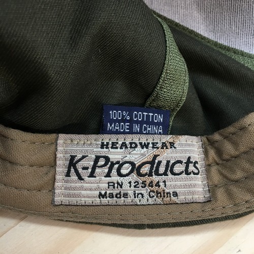 Bass Baseball Cap Hat Mens OS Green Cotton Adjustable Embroidered K-Products - Picture 9 of 11