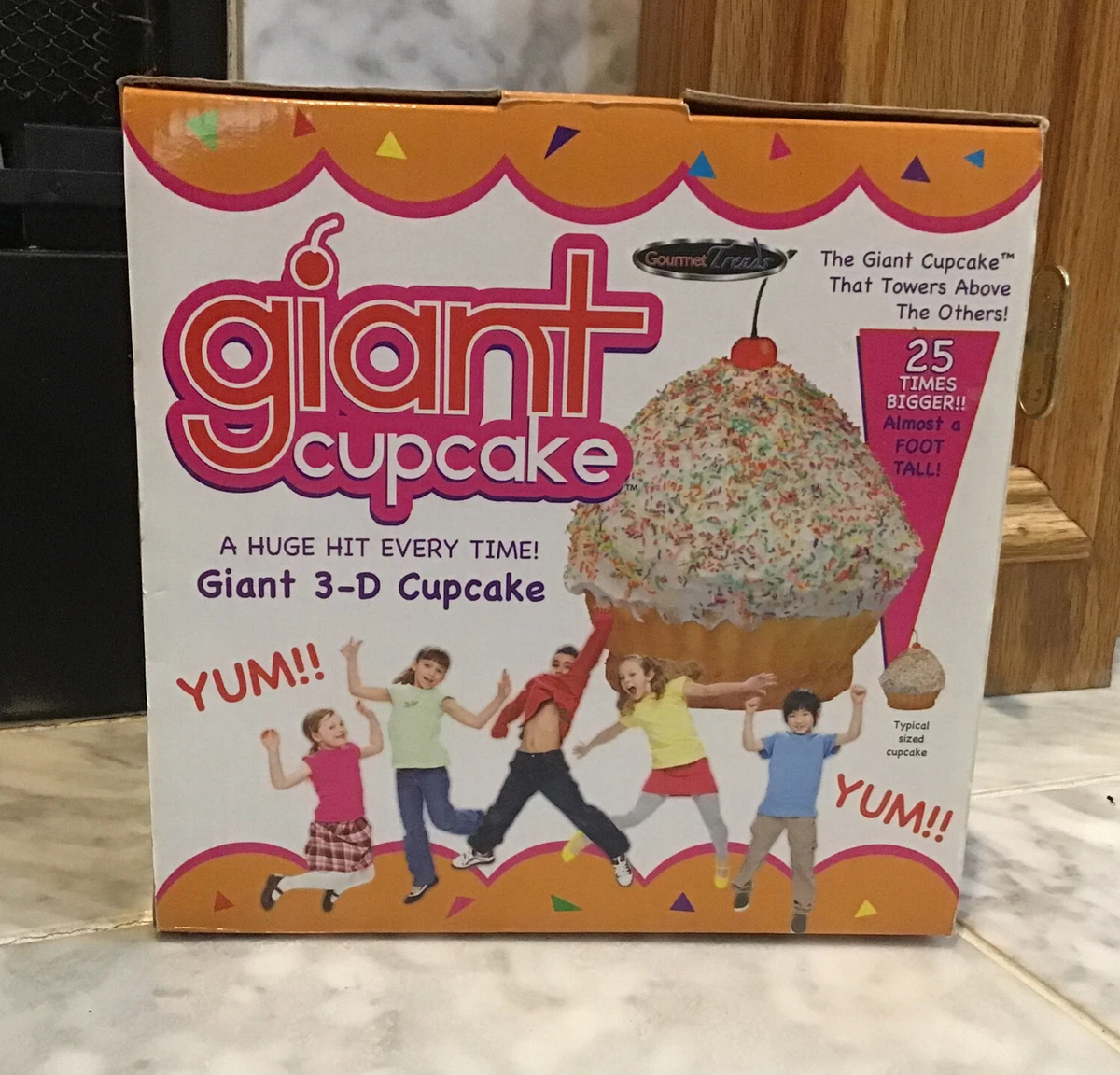 Gorurmet Trends Giant Cupcake 3 Piece Silicone Jumbo Cupcake Cake