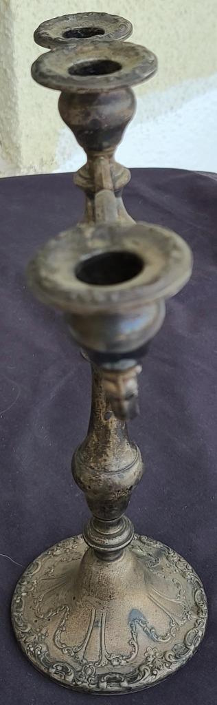 Vintage Gorham Weighted Sterling Silver Three Light Candlestick