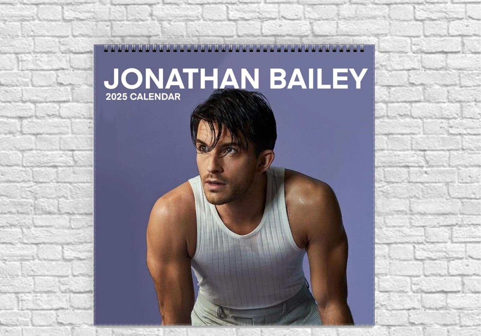 Jonathan Bailey 2025 Calendar Wall, Bridgerton Wicked Celebrity Caledar