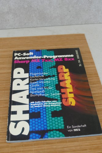 CHIP Sonderheft Heft Anwender Programme SHARP MZ 700 / 800 Vintage Computer 1987