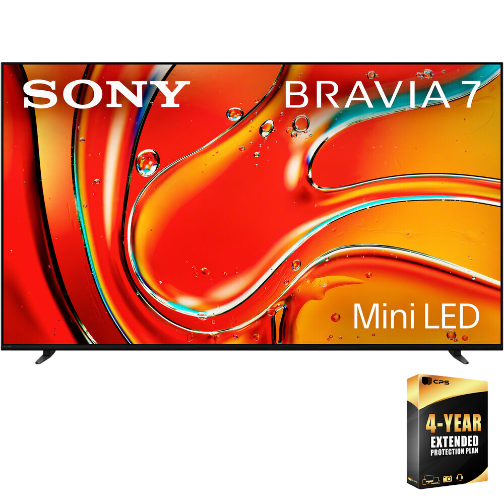 Sony BRAVIA 7 55-дюймовый QLED-мини-телевизор с разрешением 4K HDR (2024) + Пакет защиты CPS на 4 года
