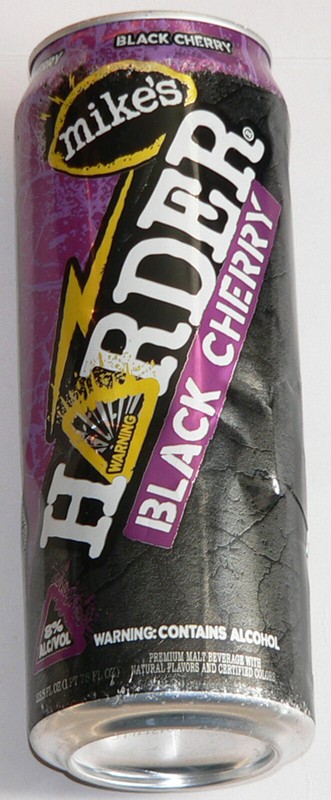 can, empty Mike's Harder ® Black Cherry 23.5 fl. oz aluminum sweet beer stay-tab