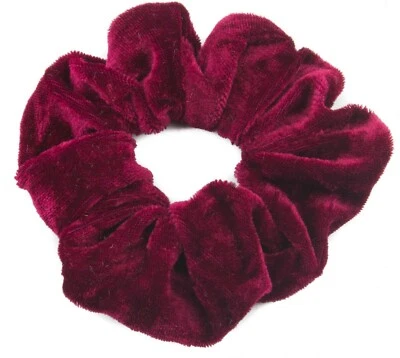 MYTOPTRENDZ COLLECTION Soft Velvet Large Scrunchie Plain Hair Tie Ladies Thick Hair Ponytail Holder