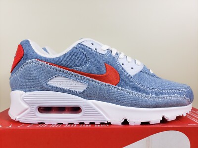 nike air max 90 lightwash denim