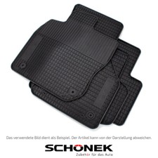SCHÖNEK Gummimatten Gummifußmatten Fußmatten für VW GOLF 7 e-Golf 4-teilig