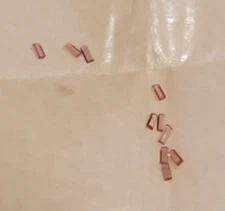 10 x small half round roller pins from S.LaRose, new old stock