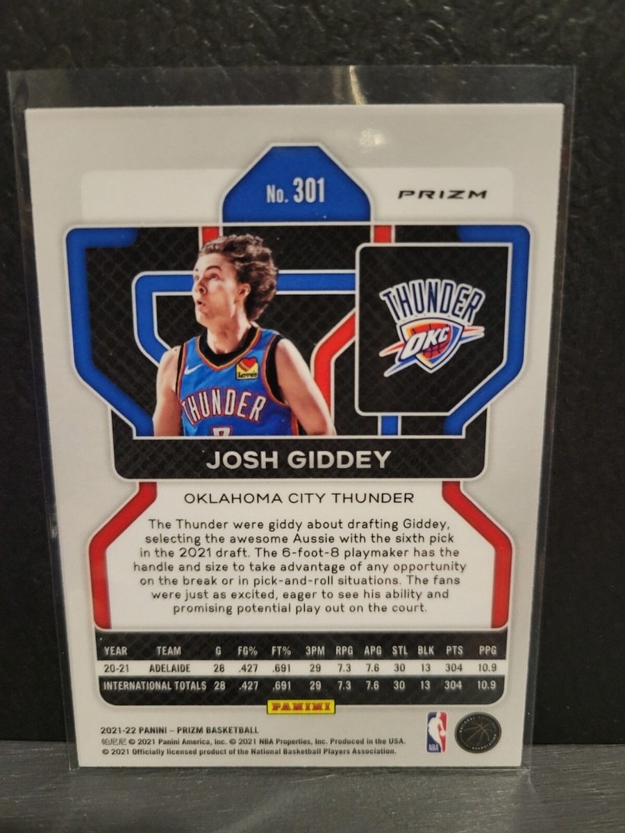 Josh Giddey RC 2021-22 Panini Prizm Silver #301 | eBay