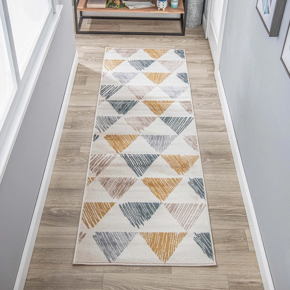 Adrija Modern Geometric Floor Carpet Indoor Area Rug Or Runner Rug Or Door Mat - Image 2 of 4