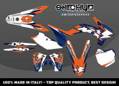 KIT AUFKLEBER GRAFIKEN DROP BLUE für Motorrad SX F 250 450 2015 DECALS DEKOR 