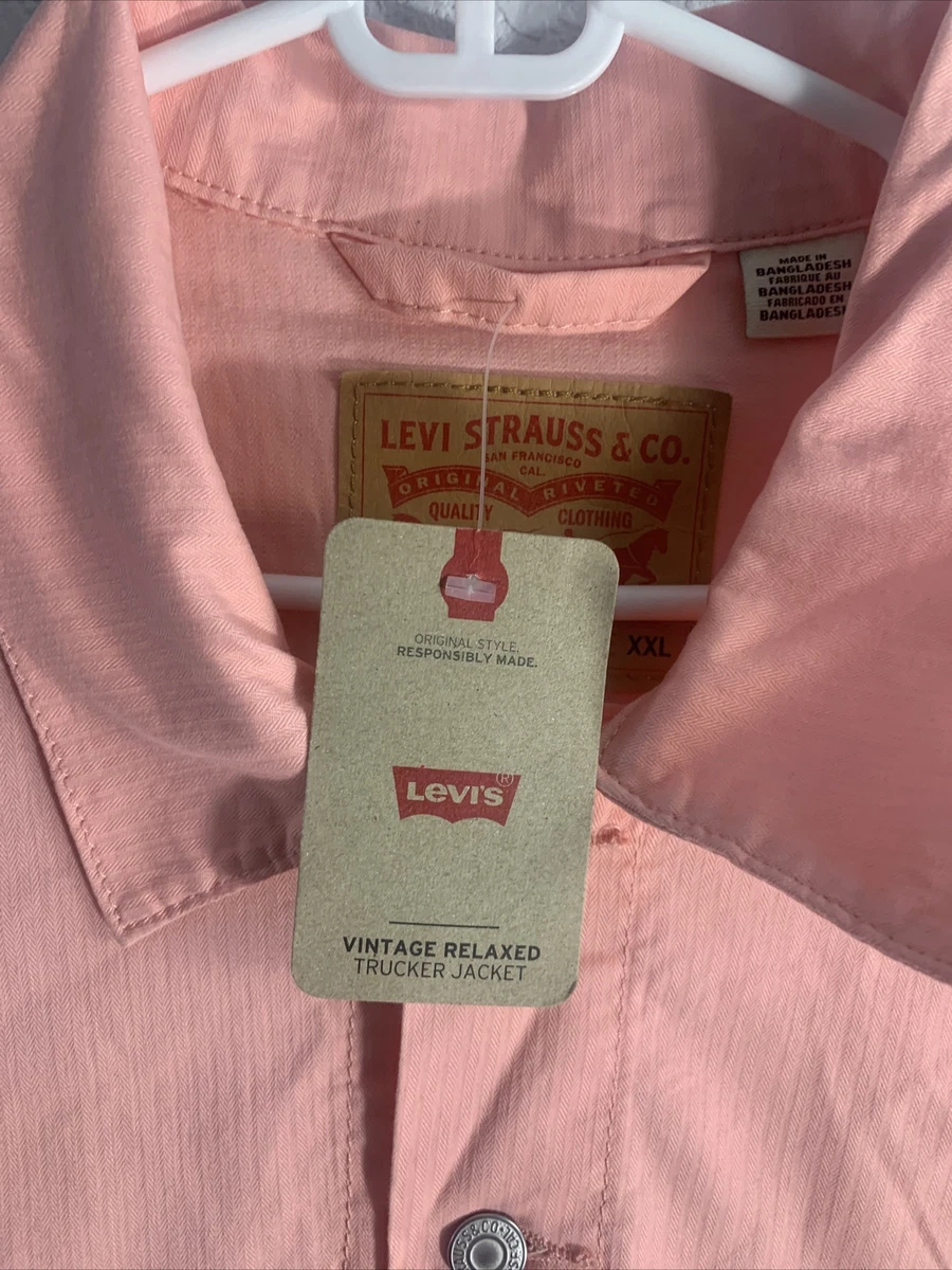 Levi's Pink Denim Trucker Jacket for Men