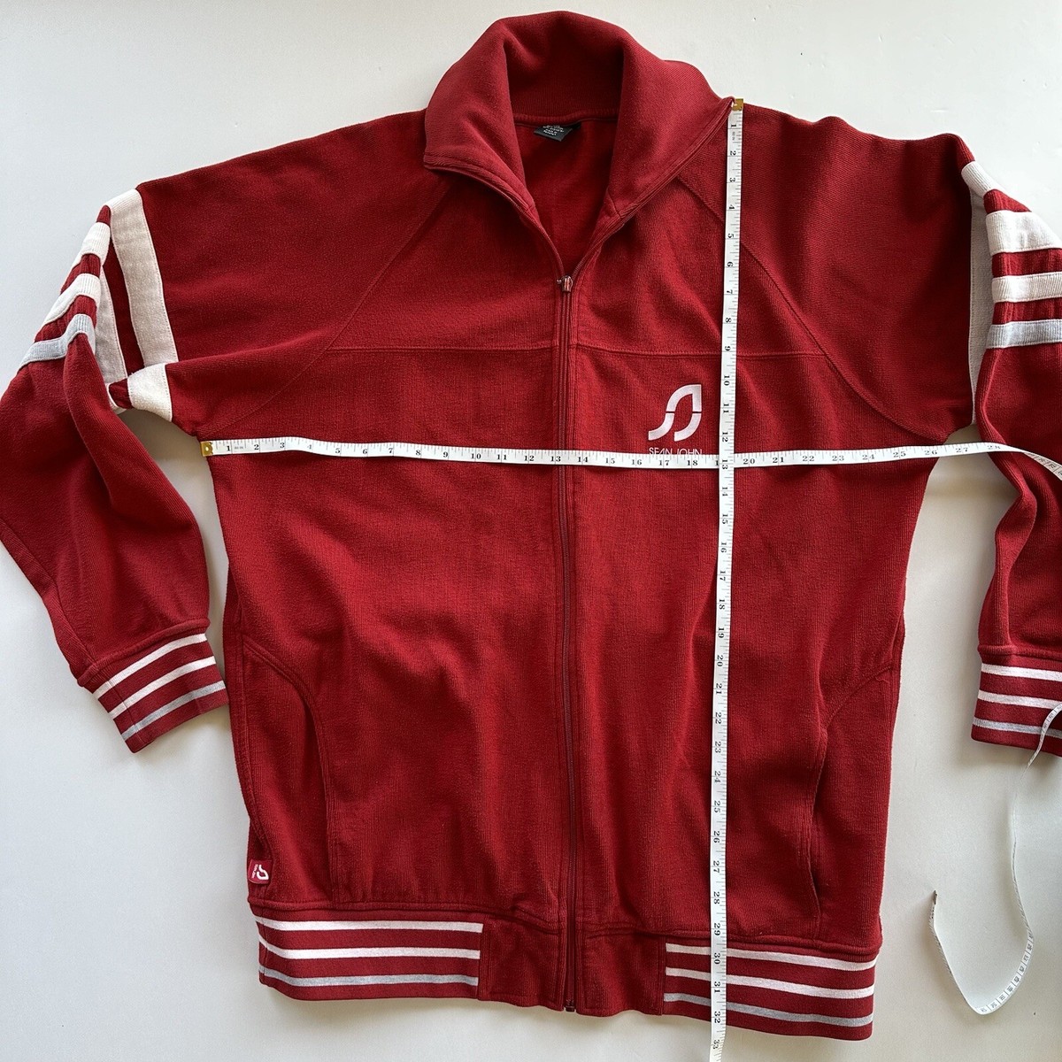 古着　SEAN JOHN イエローフードブルゾン SEAN JOHN Vintage Track Jacket, Mens XXL, Blue Velour