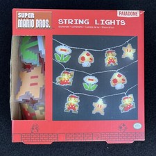 Nintendo Super Mario Bros String Lights Battery Operated New 2023 by Paladone