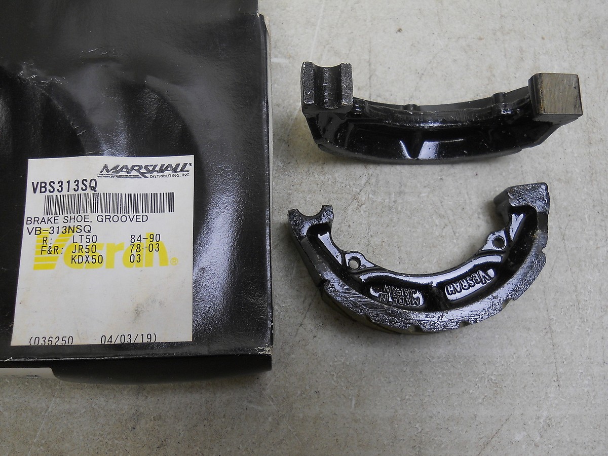 Vesrah Brake Shoe, # VBS313SQ (VB-313 NSQ), Kawasaki LT50, JR50