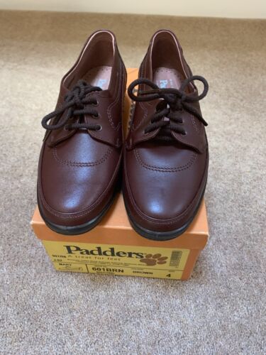 New Ladies Padders Lace Up Brown Shoe RRP £60 - Sale Price £25 - Afbeelding 1 van 4