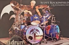 Scott Rockenfield DDRUM DRUMS PROMO POSTER 37"x24",Reproduction, Queensryche 