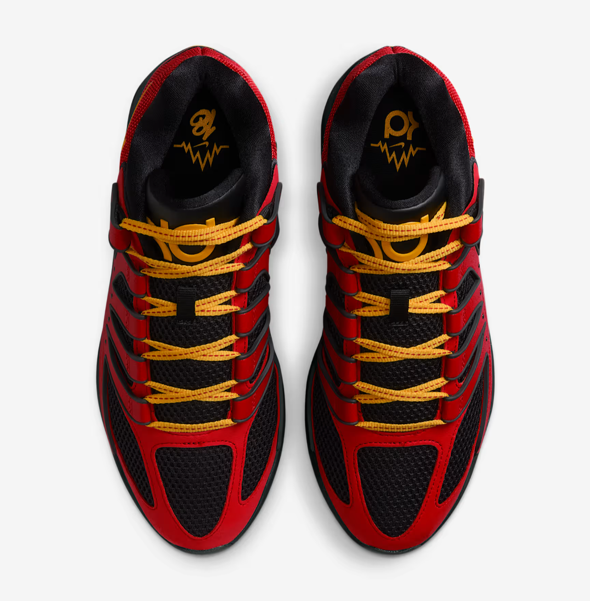 Nike KD18 Kevin Durant Basketball Shoes Red Gold Black Men's