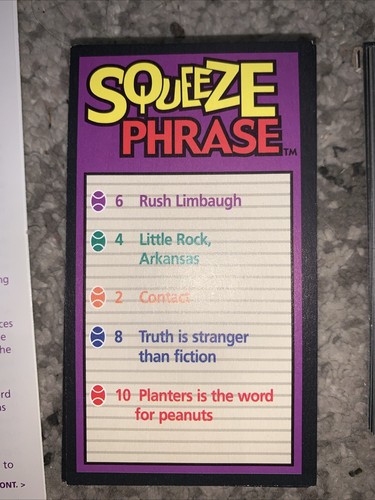 SQUEEZE PHRASE - The Fast-Paced Game of Word Recognition - Picture 5 of 10