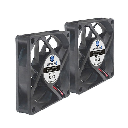 2x Lüfter Gehäuselüfter für PC Computer 80mm 70mm 60/50/40/30/25mm leise FAN 12V - Afbeelding 4 van 53
