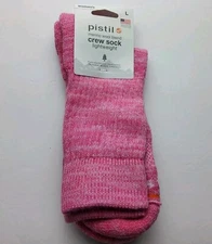 Pistil Women's Wool Blend Dakota Crew Socks Made In USA Size L 10-12.5