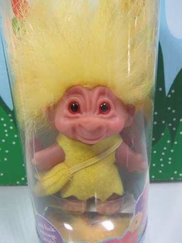 Good Luck Messenger Troll 2005 - Muñeca Troll Dam 3" - Nueva en contenedor - Rara - Imagen 2 de 7