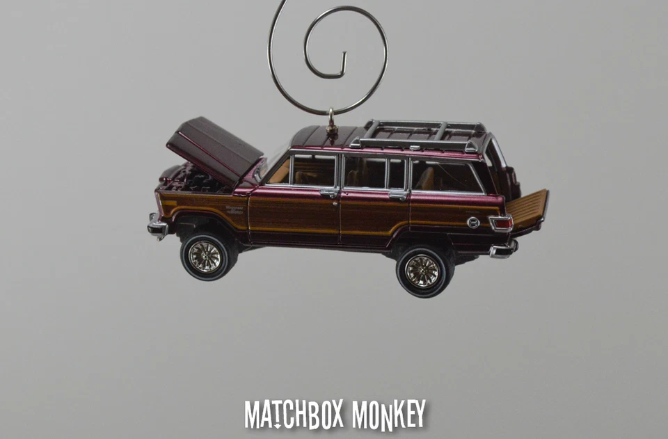 Estilo Vintage 1981 Personalizado AMC Jeep Wagoneer Limited 4x4 Adorno de Navidad 1/64 Foto 2 de 4