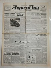 N29 La A World Journal Today 6 May 1944 Side / Coast French Fortified Churchill