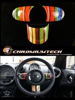 Mini R55 R56 R57 R58 R59 R60 R61 Mehrfarbig Streifen Nicht Mf Lenkrad Abdeckung