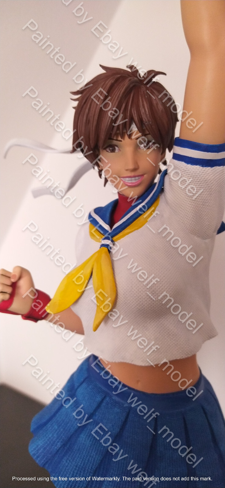 Painted Sakura Kasugano Statue 1/4 Video Game Figure